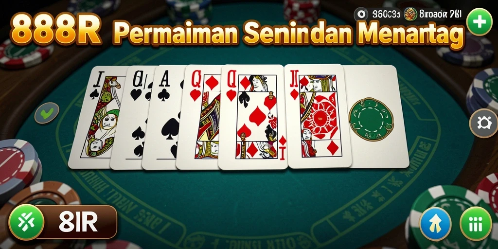 Screenshot utama 888R dengan gameplay seru di domino.