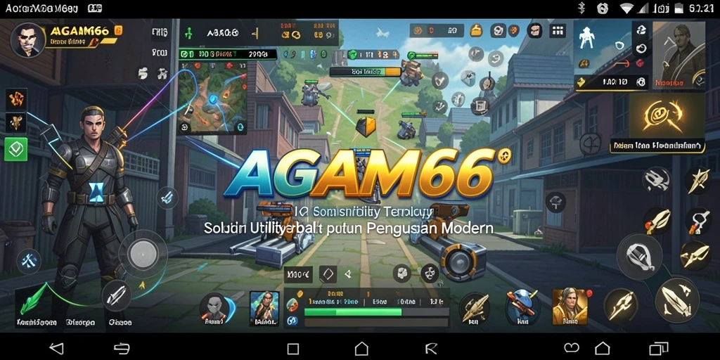 Tampilan utama AGAM66 dengan fitur-fitur utility yang canggih.