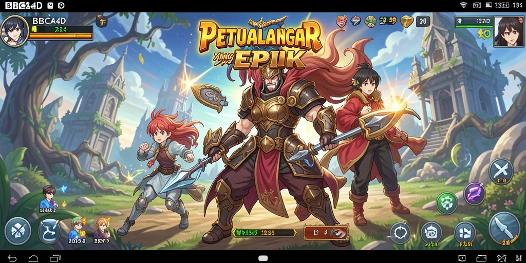 Tangkapan layar BBCA4D menampilkan pertarungan seru karakter Anime.
