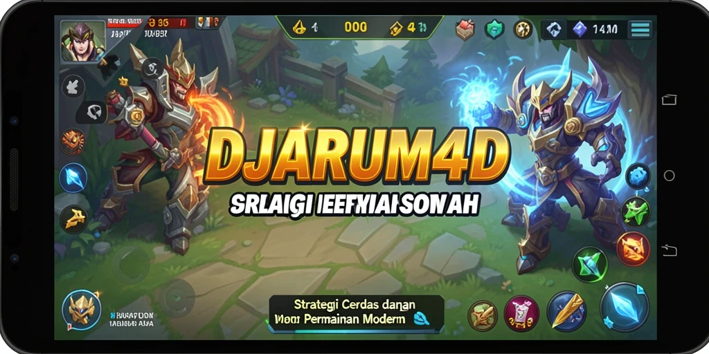 Tampilan dinamis dari gameplay DJARUM4D yang menantang.