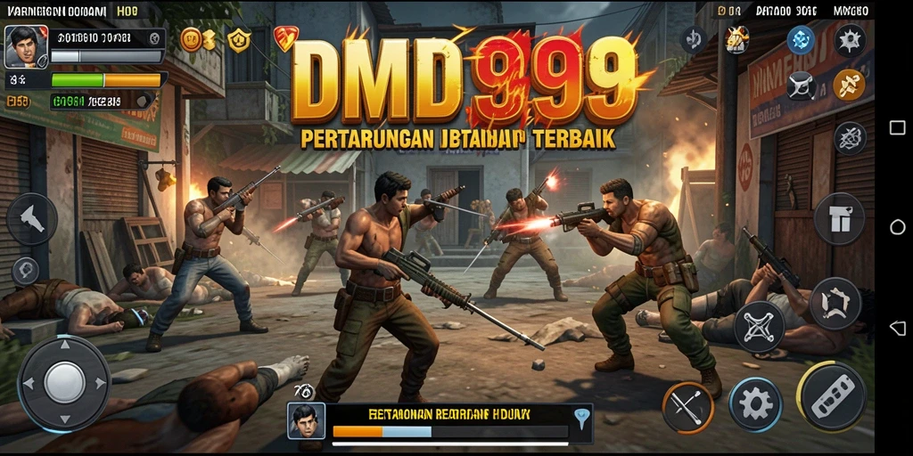 Tangkapan layar dari gameplay DMD999 yang mendebarkan dan penuh aksi.