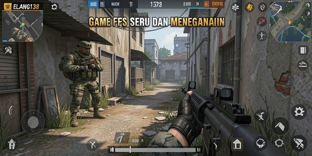 Tangkapan layar ELANG138 dengan aksi pertempuran FPS yang mendebarkan.