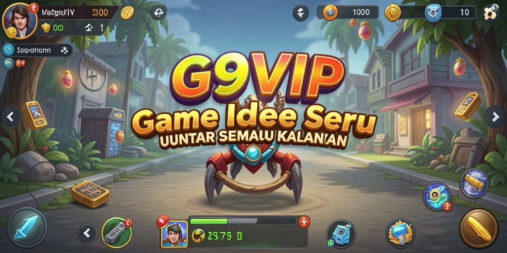 Tangkapan layar gameplay G9VIP menunjukkan suasana santai dan menyenangkan.