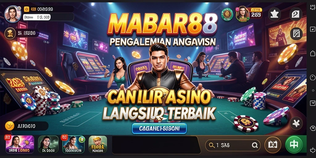 Gameplay Live Casino MABAR88 dengan dealer profesional dan interaksi real-time.