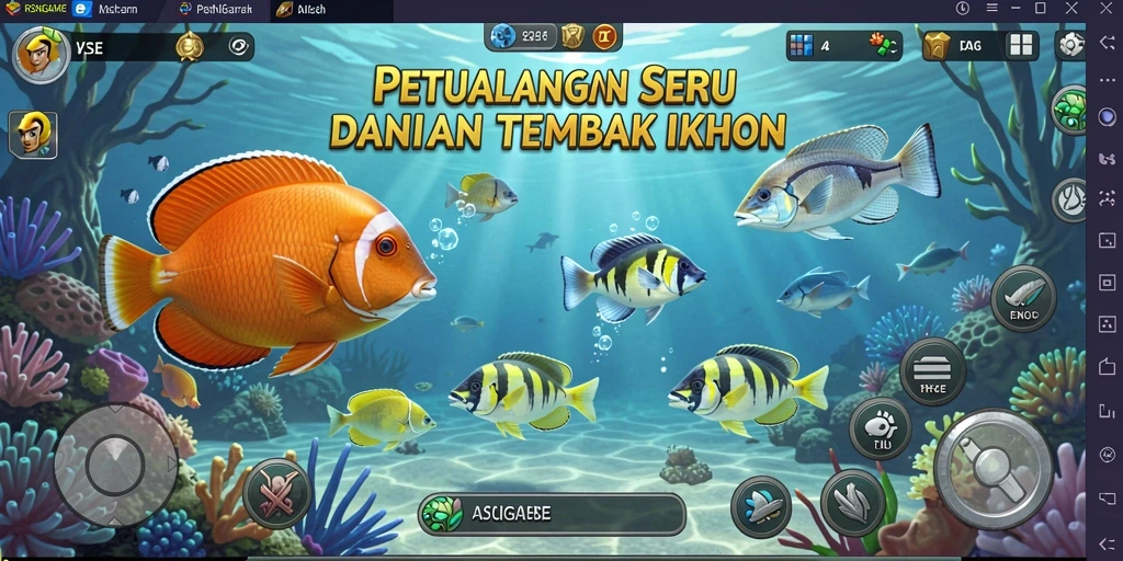 Tangkapan layar gameplay <strong>RSNGAME</strong> yang penuh aksi Tembak Ikan.