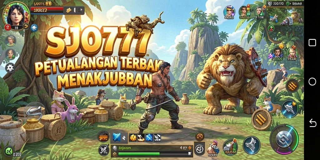 Screenshot SJO777 yang menunjukkan dunia terbuka yang mengesankan.